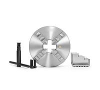 K12-130 4 Jaw Lathe Chuck 130mm Manual Type Self-Centering Chuck 8pcs Jaw