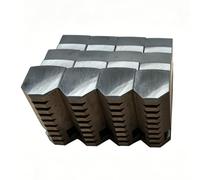 K12-130 4-Jaw Self-Centering Chuck Jaws, 0.09mm Coaxiality, Internal Clamping Range 3-40mm, External Clamping Range 40-130Mm, for Square Irregular Parts, CNC Lathe Turning, Milling