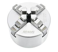K12-80/100/125/160/200/250 Self-Centering Chuck Four Jaws Hardened Steel for CNC Lathe Drilling Milling Machine(K12-80)