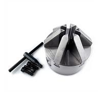 K13-100/125/130/160/200/250 6-Jaw Self-Centering Chuck, High Precision Power Lathe Chuck with 0.05mm Concentricity, for CNC Turning and Grinding Machines(100mm)