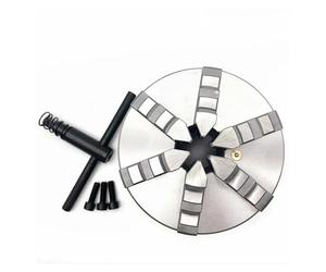 K13-200 6 Jaw 200mm Self-Centering Manual Metal Lathe Chuck for Precision Machining1 Set