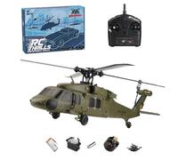 K170 UH-60L Black Hawk RC Helicopter for Adults, 4CH 2.4G Military RC Helicopter with Optical Flow & Altitude Hold, Flybarless 6-Axis Gyro Aircraft Model with Adjustable Left and Right Hand Throttle