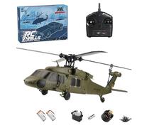 K170 UH-60L Black Hawk RC Helicopter for Adults, 4CH 2.4G Military RC Helicopter with Optical Flow & Altitude Hold, Flybarless 6-Axis Gyro Aircraft Model with Adjustable Left and Right Hand Throttle
