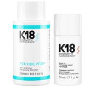 K18 Bundles Duo: Biomimetic Hairscience Peptide Prep Detox Shampoo 250ml & Leave-In Molecular Repair Hair Mask 50ml