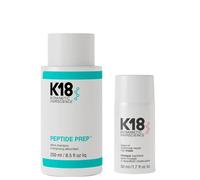 K18 Peptide Prep Detox Shampoo 250ml and Leave-In Molecular Repair Hai