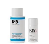 K18 Peptide Prep PH Shampoo 250ml and Leave-In Molecular Repair Hair M