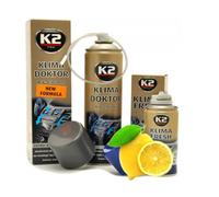 K2 Air Con Bomb FRESH 150 ml Bundle with Air Conditioning Cleaner Foam 500 ml A/C Remove Odor
