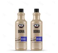 K2 Car Pre Wash Concentrate Bug Grime Dirt Remover Cleaner Detailing BORA 1L x 2
