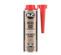 K2 Diesel GO! Diesel Injector Cleaner Reduces Smoke Enhances Fuel Consumption and Engine Performance 250ml