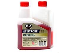 K2 ENGINE OIL 2T Semi Synthetic Performance Two Stroke Motor Scooter Saw Lawn Mower 500ml RED