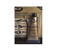 K2 High Temperature Silicone Sealant Dichtsi Likon, Temperature Extremes to + 350 °C; Black; 85g Tube