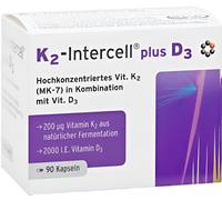 K2 - Intercell plus D3 - Vitamin K2 MK7 + D3 90 Capsules (Germany)