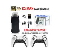 (K2 MAX Black 64G) Game console K2 MAX home game console wireless HDMI X2 game console two-player