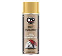 K2 Pro GOLD GLOSS BRAKE CALIPER PAINT Protective Heat Resistant 260°C Spray 400ml