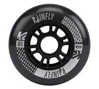 K2 Rainfly Skate 90 mm - 4 Pack Unisex - Adult Inline Skate Wheels - Black - 30G3090