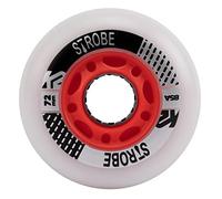 K2 Skate Strobe 72 mm - 2 Pack Light Unisex - Adult Inline Skate Wheels - White - 30G3130