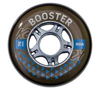 K2 Skates Unisex - Adult Wheels Booster 76 mm 80A 4-Wheel Pack - Black - 76 mm - 30F3004