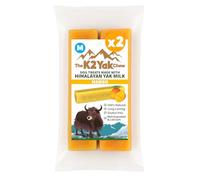 K2 Yak Chews Mango Flavour Dog Treat - Natural Himalayan Yak Milk Chew, Long Lasting Dental Stick for Medium Dogs, Vegetarian, Gluten & Grain Free (70-80g, Pack of 2)