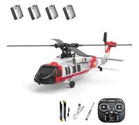 K200 UH-60 BlackHawkk RC Helicopter with 6-Axis Gyroscope & One-Key Inverted Flight, 2.4G 6CH Remote Control Helicopter with Altitude Hold & Optical Flow Positioning for Adults - RTF