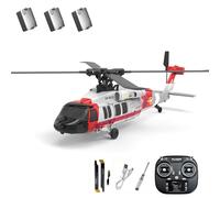 K200 UH-60 BlackHawkk RC Helicopter with 6-Axis Gyroscope & One-Key Inverted Flight, 2.4G 6CH Remote Control Helicopter with Altitude Hold & Optical Flow Positioning for Adults - RTF
