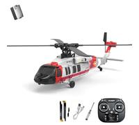 K200 UH-60 BlackHawkk RC Helicopter with 6-Axis Gyroscope & One-Key Inverted Flight, 2.4G 6CH Remote Control Helicopter with Altitude Hold & Optical Flow Positioning for Adults - RTF