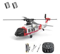 K200 UH-60 BlackHawkk RC Helicopter with 6-Axis Gyroscope & One-Key Inverted Flight, 2.4G 6CH Remote Control Helicopter with Altitude Hold & Optical Flow Positioning for Adults - RTF