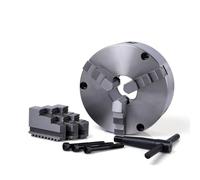 K21-80/100/125/130/160/200/250 Front Mount 3-Jaw Self-Centering Chuck, 4200-2000RPM, for CNC Lathe, Horizontal Lathe Machining of Shafts, Discs and Mechanical Parts(100mm)