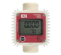 K24 Digital Flow Meter Flowmeter Diesel Fuel Water Plomeria Flow Indicator Turbine Flowmeter Caudalimetro Sensor Vertical
