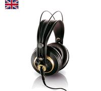 K240 Studio Semi-Open Headphones: Dynamic Sound & Comfortable Fit - Black/Gold