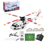 K270 UH-60L RC Helicopter, 170-Class 2.4G 4CH 4-Rotor Flybarless Rescue Remote Control Helicopter Model, RC Aircraft Gift,3 Batteries