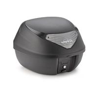 K29NT - Kappa MONOLOCK Top-case 29 ltr. black embossed with smoked reflectors