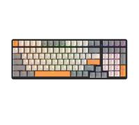K3 Mechanical Keyboard Russian 100 Keys Gaming Office Wired Full No Punch Multiple Light Effects Personalised Keycaps Linear Red Switches USB C Coiled Cable Metal Faceplate ABS 96 Layout