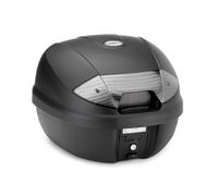 K30NT - Kappa MONOLOCK Top-case 30 ltr. black embossed with smoked reflectors