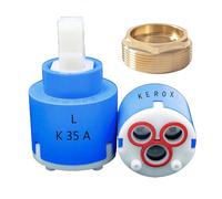 K35A Faucet Cartridge, Replacement Compatible with La Torre, Gerber, Danze & Moen, Single Lever Shower Tub Repair, Plastic, Blue