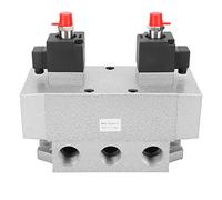 K35D2H 25AC110V Solenoid Valve for Air - Dual Coil Electronic Control 3 Position 5 Way - G 1 Inch Port - 0.15 to 0.8 MPa Pressure - AC - 250 cm3 per Minute Discharge Flow Rate (DC12V)