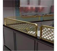 k3Mq9Rw Freestanding Dividers For Dining Areas Hollow Out Restaurant Decorative Partitions Restaurant Desk Divider 30/50cm Low Fence Privacy(Gold,50x80cm)