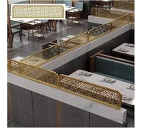 k3Mq9Rw Freestanding Dividers For Dining Areas Ironwork Hollow Out Card Holder Decorative Partition 30cm Low Fence Privacy(Gold-a,70cm)