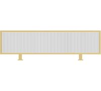 k3Mq9Rw Freestanding Glass Panel Divider for Dining Areas Privacy Screen for Office and Public Iron Frame Countertop Low Fence Privacy(Gold,20x80cm/7.87x31.49in)