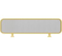 k3Mq9Rw Freestanding Stainless Steel Countertop Divider for Dining Areas Semi Privacy Screen Panel for Restaurant Bar Hotel and Office Privacy(Gold,7.87x31.50in/20x80CM)