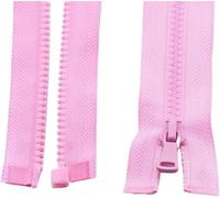 k3Mq9Rw sewing accessories Slider-type Automatic-lock Plastic Zip, Suitable For Garment Sewing, 2 Pieces(Pink,90cm)