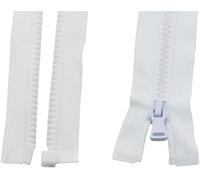 k3Mq9Rw sewing accessories Slider-type Automatic-lock Plastic Zip, Suitable For Garment Sewing, 2 Pieces(White,70cm)