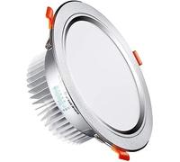 k3Mq9Rw Sturdy Recessed Ceiling Light Slim LED Panel Light Full Aluminum Downlights IP44 Bathroom Spot Lights AC 110-240V Fir Neutral Light-4000k)