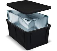 K3P Collection XXL Ice Block Mold With Lid, 12lb Extra Large Ice Cube For Cold Plunge Bath or Coolers Ice Maker Reusable Silicone Mold, Bath Chillers, Ice Sculpters Giant Ice