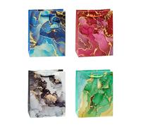 K3T 83016 Gift Bags Marble Pack of 12 Medium (H x W x D) 23 x 18 x 10 cm