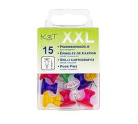 K3T Pin Board Pins XXL Colourful/Transparent Pack of 15 Item No. 48353
