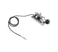 K4 Manual Telegraph Key for Morse CW Communication, Metal Design with Smooth Operation, Essential Tool for Shortwave Radio Practice