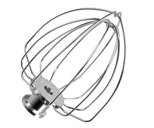 K45WW 6-Wire Whip for KitchenAid 4.5-5 Quart Tilt-Head Stand Mixers Artisan Series & Classic Series by MMOBIEL - Stainless Steel Attachment Egg Cream Stirrer - Cakes Mayonnaise Whisk - Dishwasher Safe