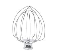 K45WW 6 Wire Wire Whip Attachment,Stainless Steel,Compatible for KitchenAid,Artisan Tilt Head Mixer,4.5/5 Quart Bowl,Replacement Part for Home Kitchen Baking