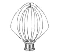K45WW Dishwasher Safe Wire Whip Attachment 6 Wire Whisk Upgrade Real Stainless Steel Fits KitchenAid Tilt-Head Stand Mixer for Egg Heavy Cream Beater, Cakes Mayonnaise