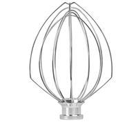 K45WW Stainless Steel Wire Whip Attachment for KitchenAid, 6 Wire Whisk Replacement for KitchenAid 4.5-5 Quart Tilt-Head Stand Mixers, Dishwasher Safe, Sliver
